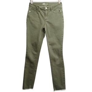OLD NAVY ROCKSTAR JEANS, GREEN, SIZE 4